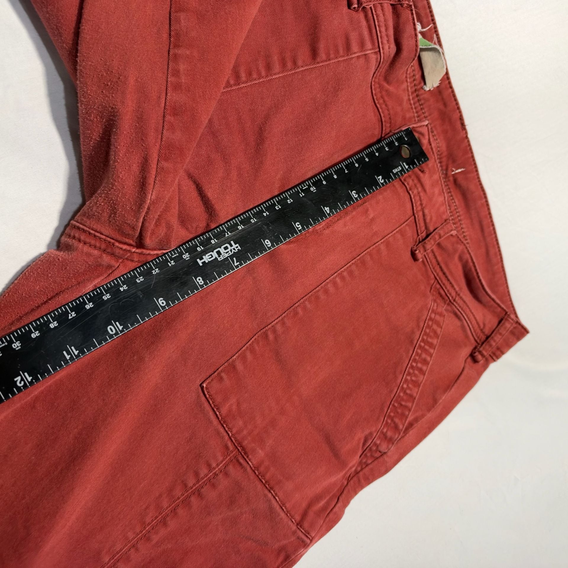 Anthropologie Utility Pants Size 12 Red Straight Leg 4