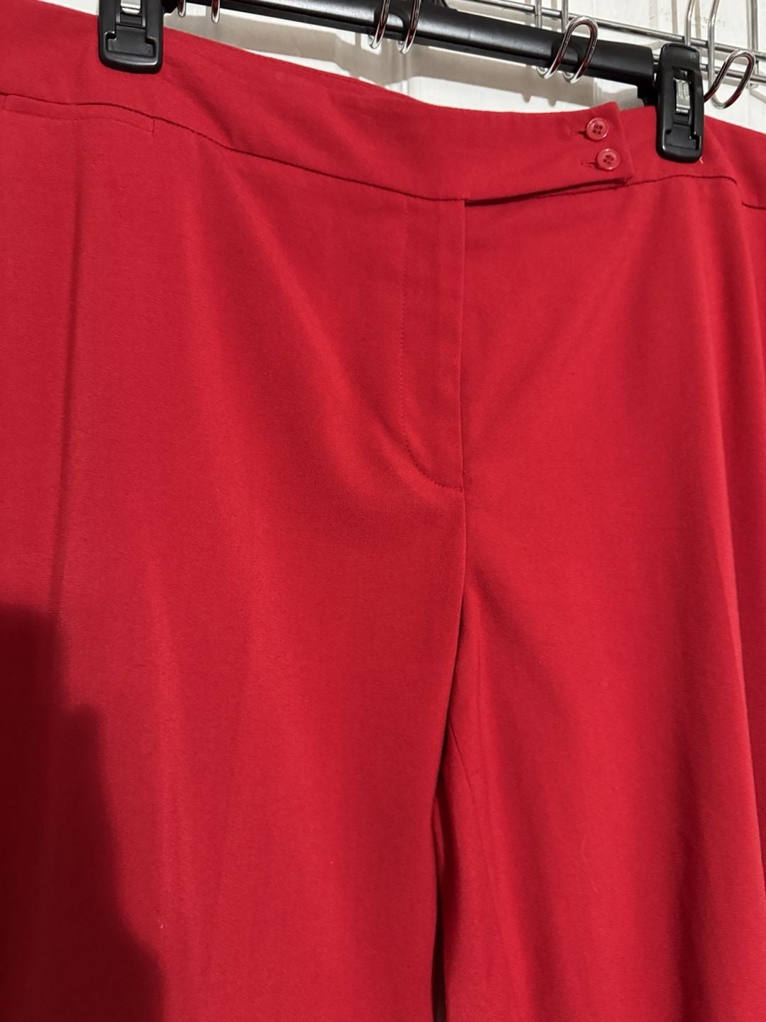 2 pc outfit TravelSmith Button Up Shirt Size L and red pants 5