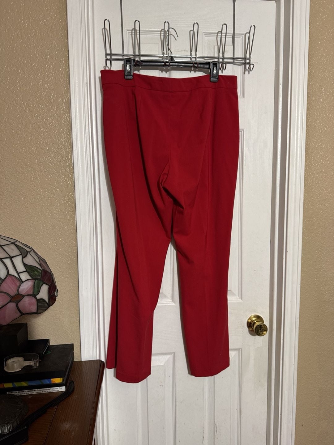 2 pc outfit TravelSmith Button Up Shirt Size L and red pants 6