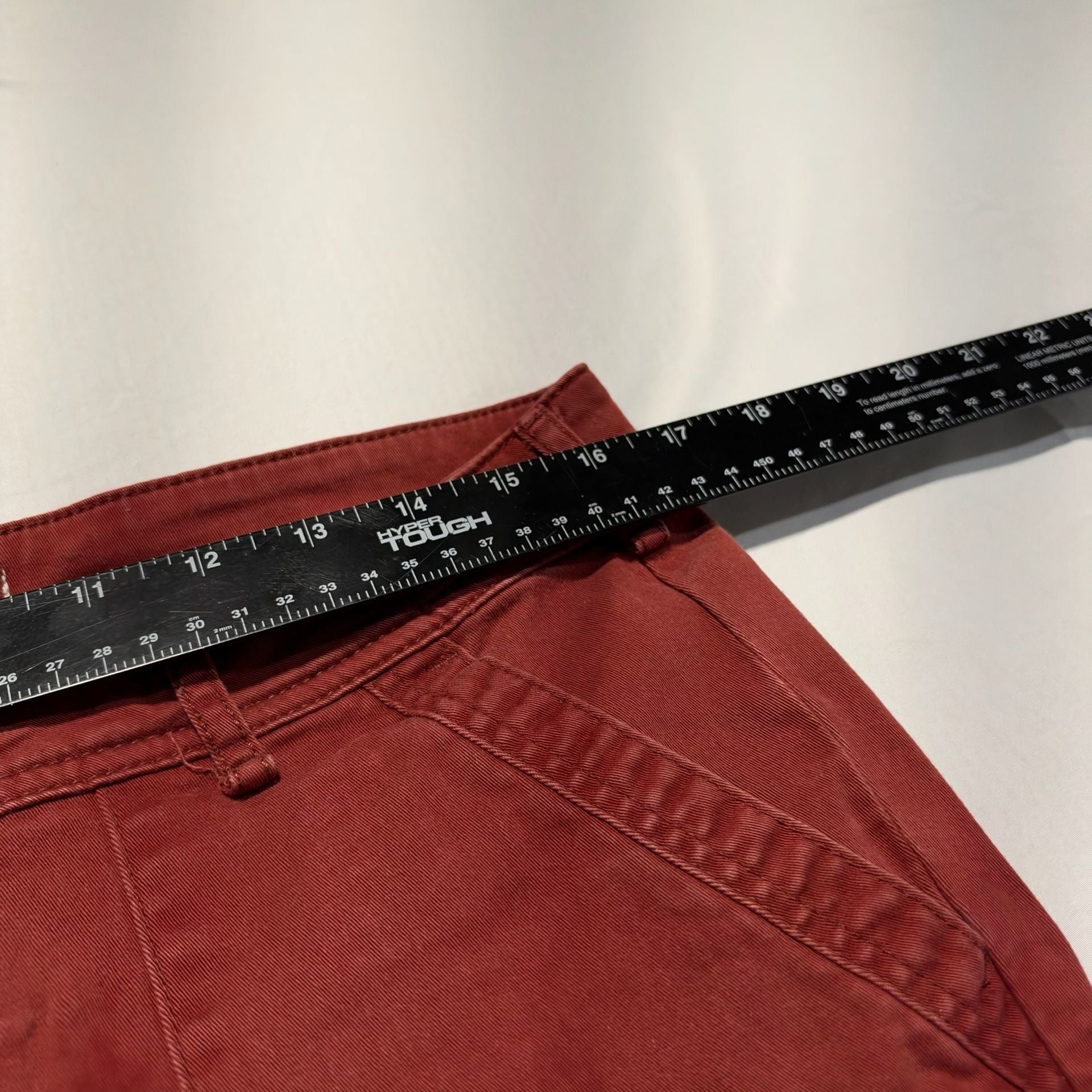 Anthropologie Utility Pants Size 12 Red Straight Leg 3