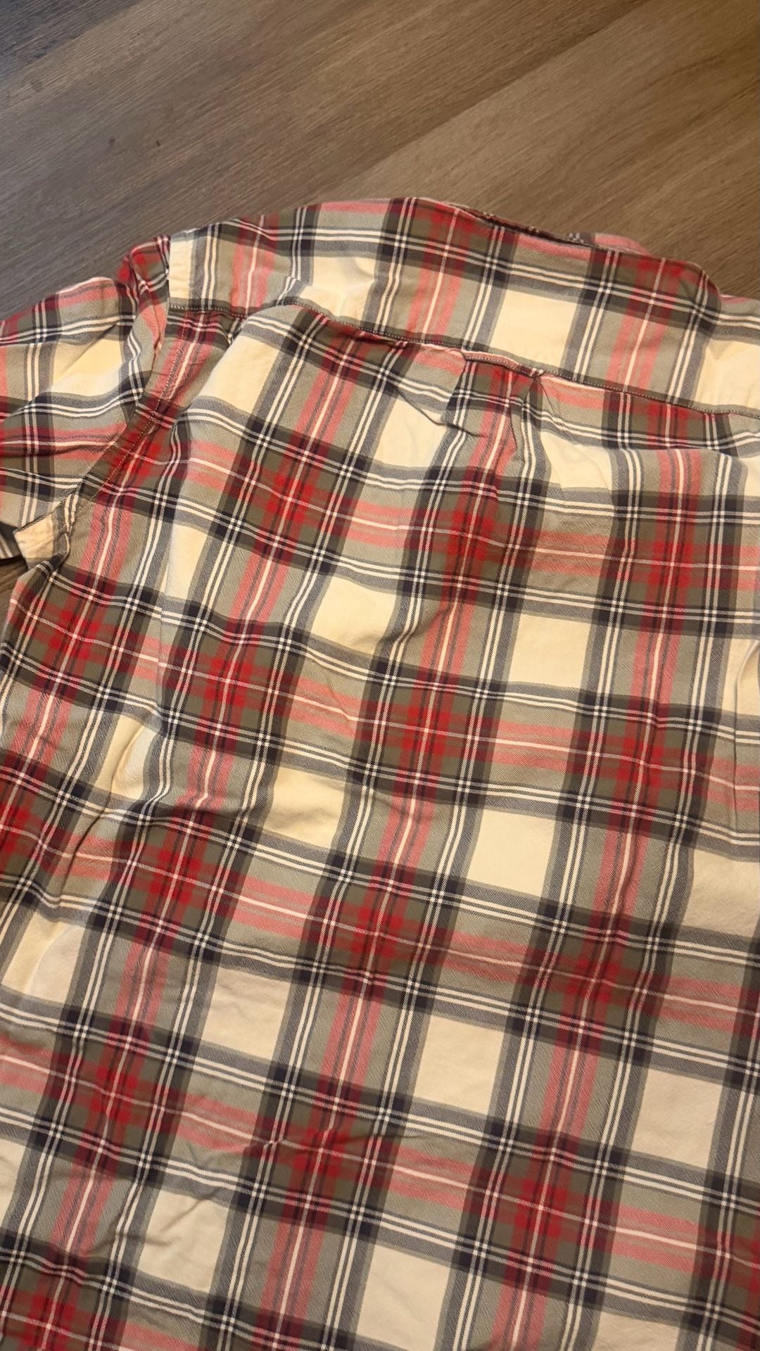 J.Crew Oxford Plaid Shirt Size S Slim Red Green 5