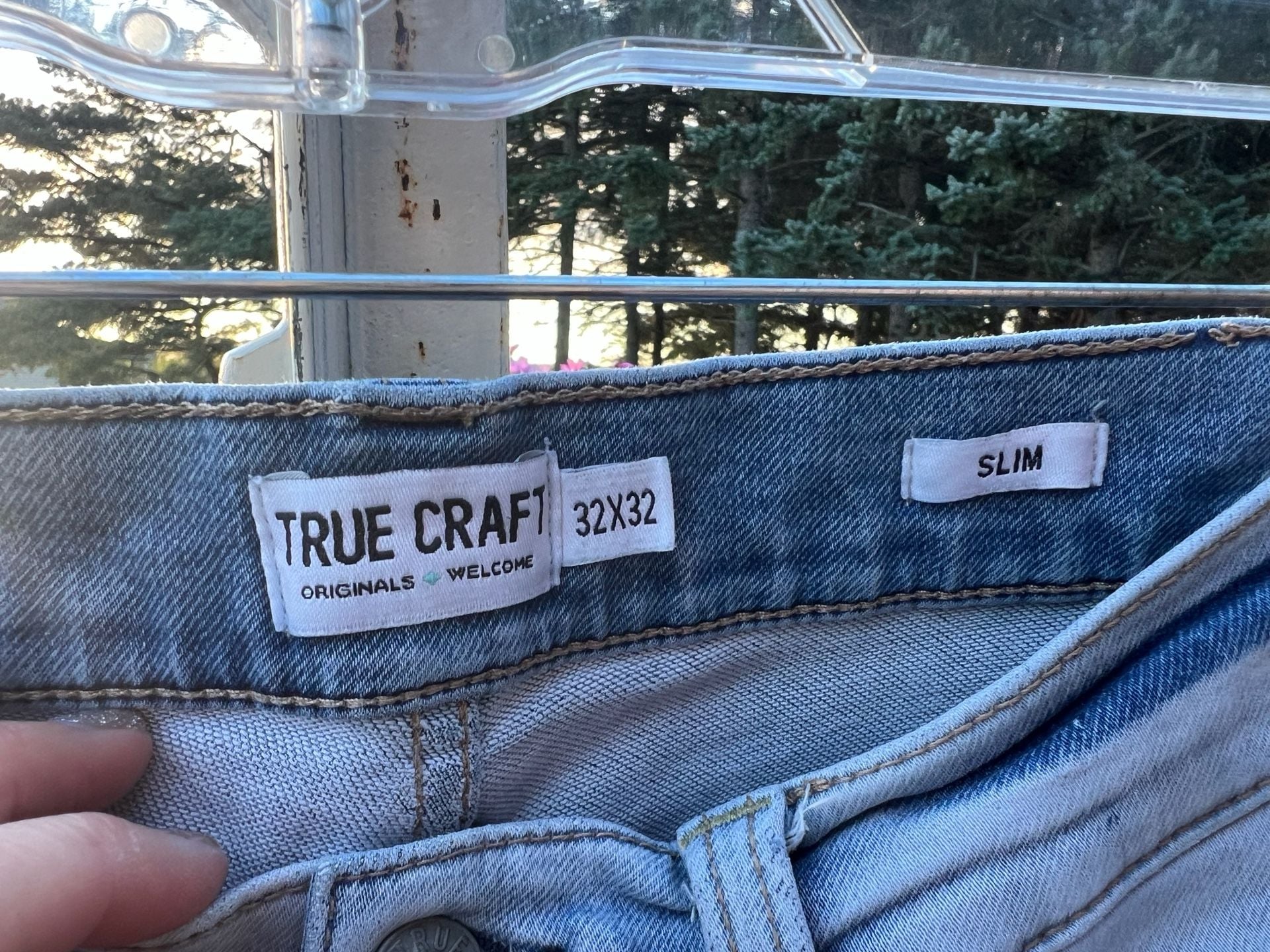 True Craft Slim Jeans 32x32 Light Wash Denim 4