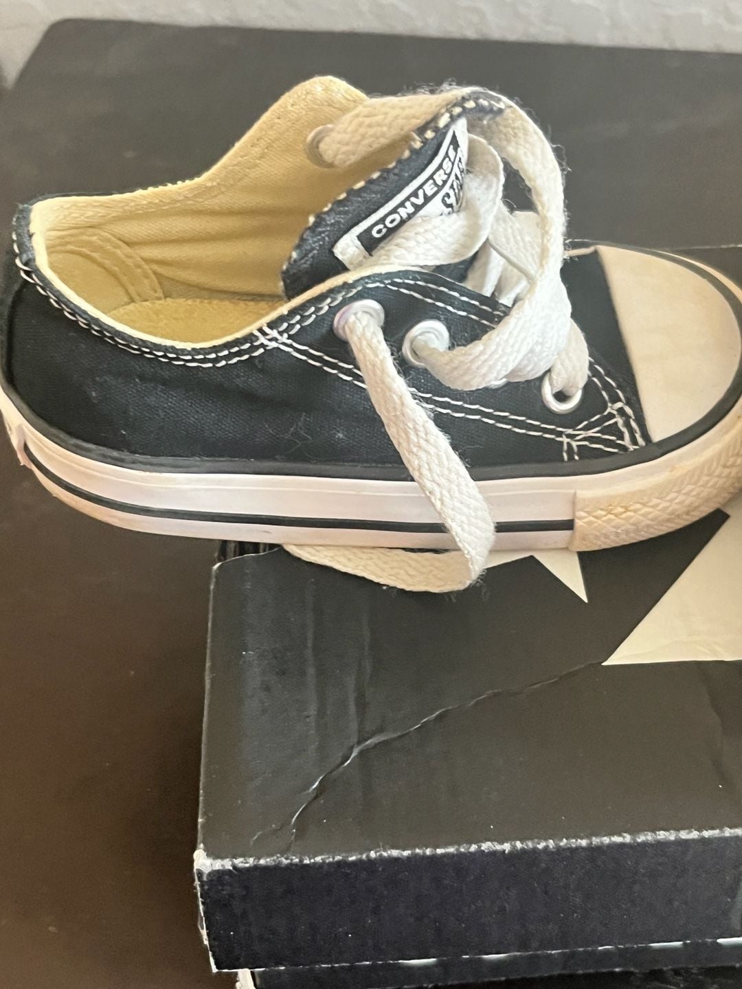 Converse All Star Low Sneakers Black Toddler 5