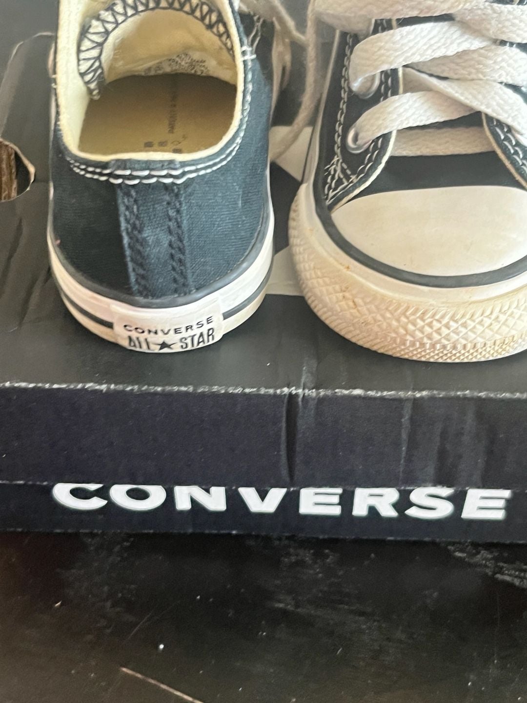 Converse All Star Low Sneakers Black Toddler 8