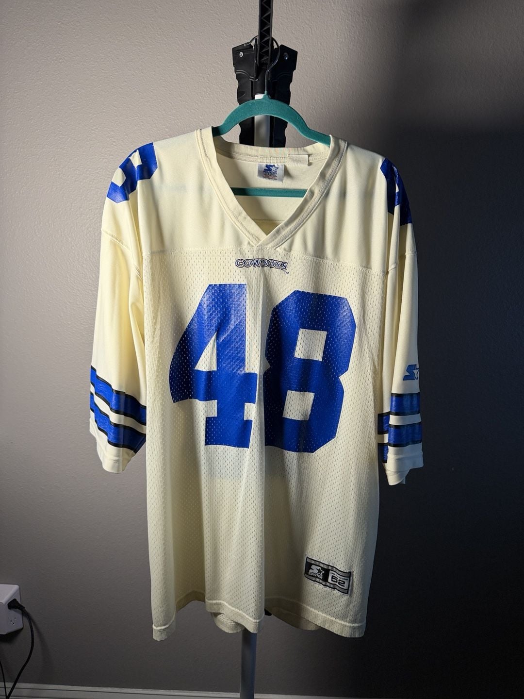 Starter Dallas Cowboys Johnston 48 Jersey Size 52 XL Vintage 2