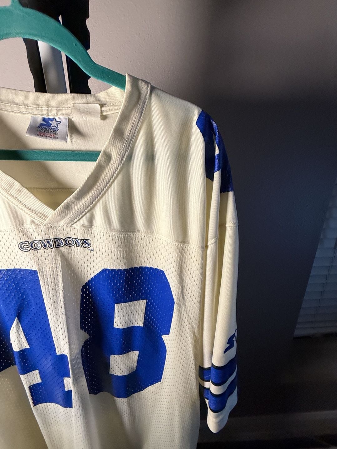 Starter Dallas Cowboys Johnston 48 Jersey Size 52 XL Vintage 5