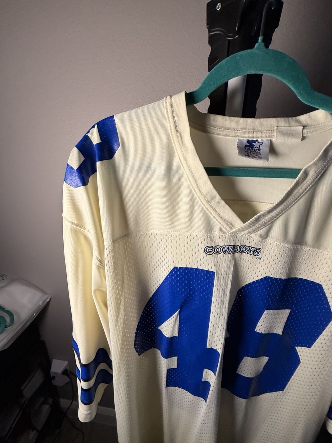 Starter Dallas Cowboys Johnston 48 Jersey Size 52 XL Vintage 6