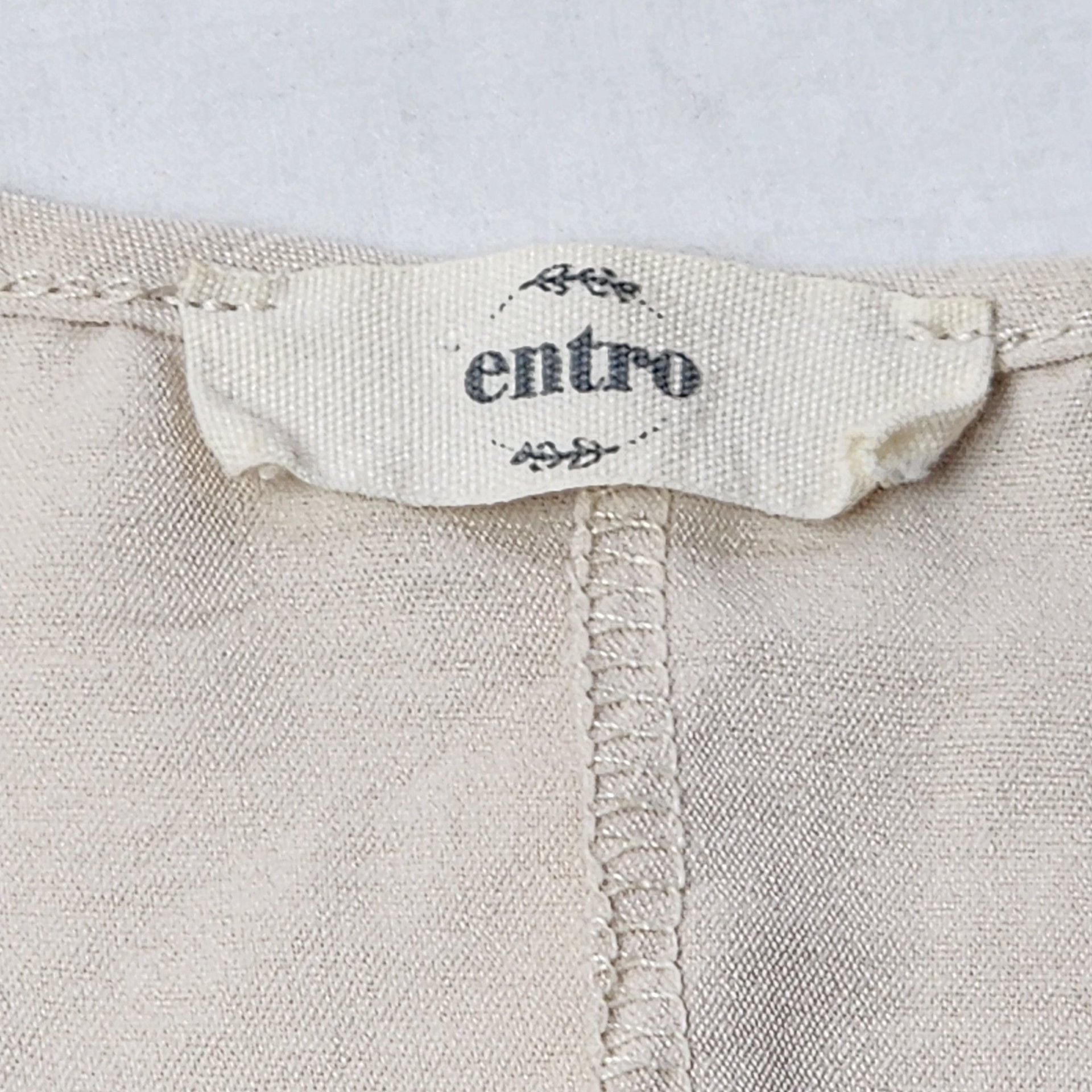Entro V-Neck Short Sleeve Top Cream 2XL 3