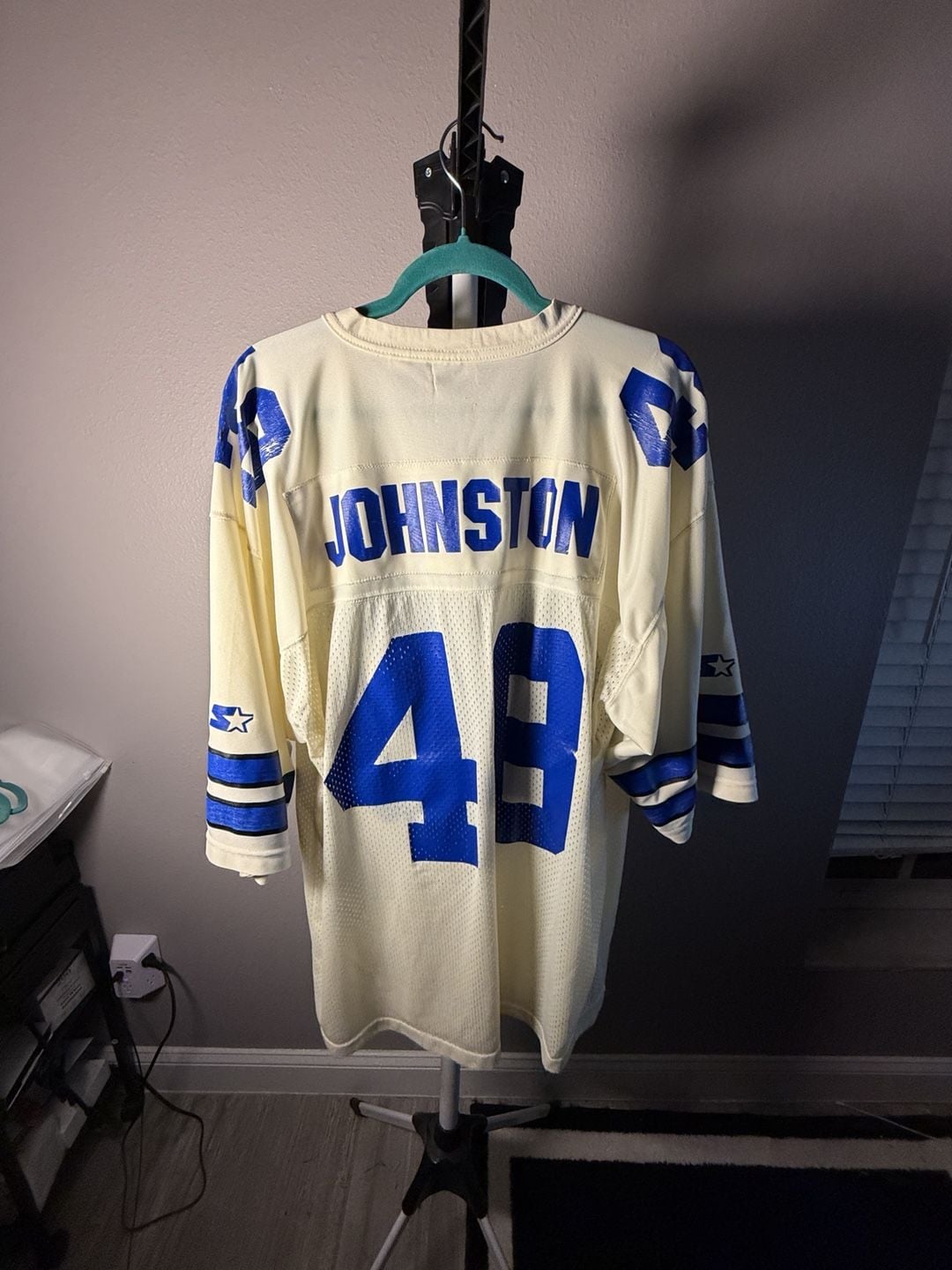 Starter Dallas Cowboys Johnston 48 Jersey Size 52 XL Vintage 8