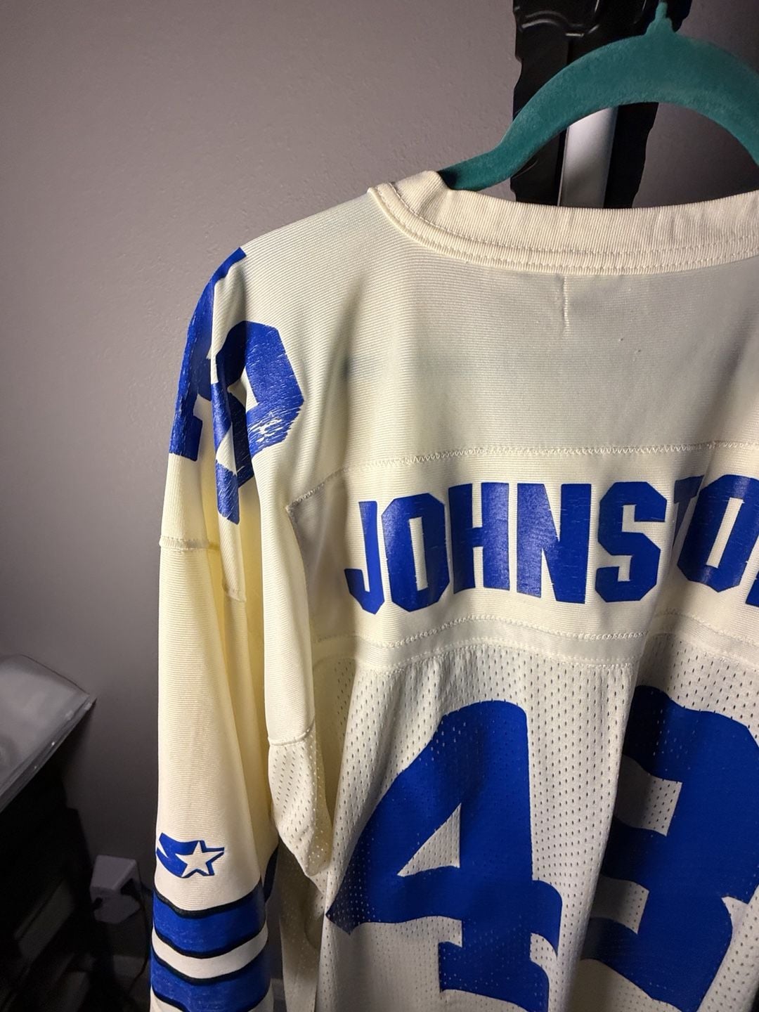 Starter Dallas Cowboys Johnston 48 Jersey Size 52 XL Vintage 9