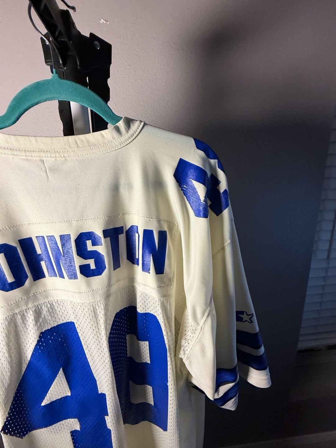 Starter Dallas Cowboys Johnston 48 Jersey Size 52 XL Vintage 10
