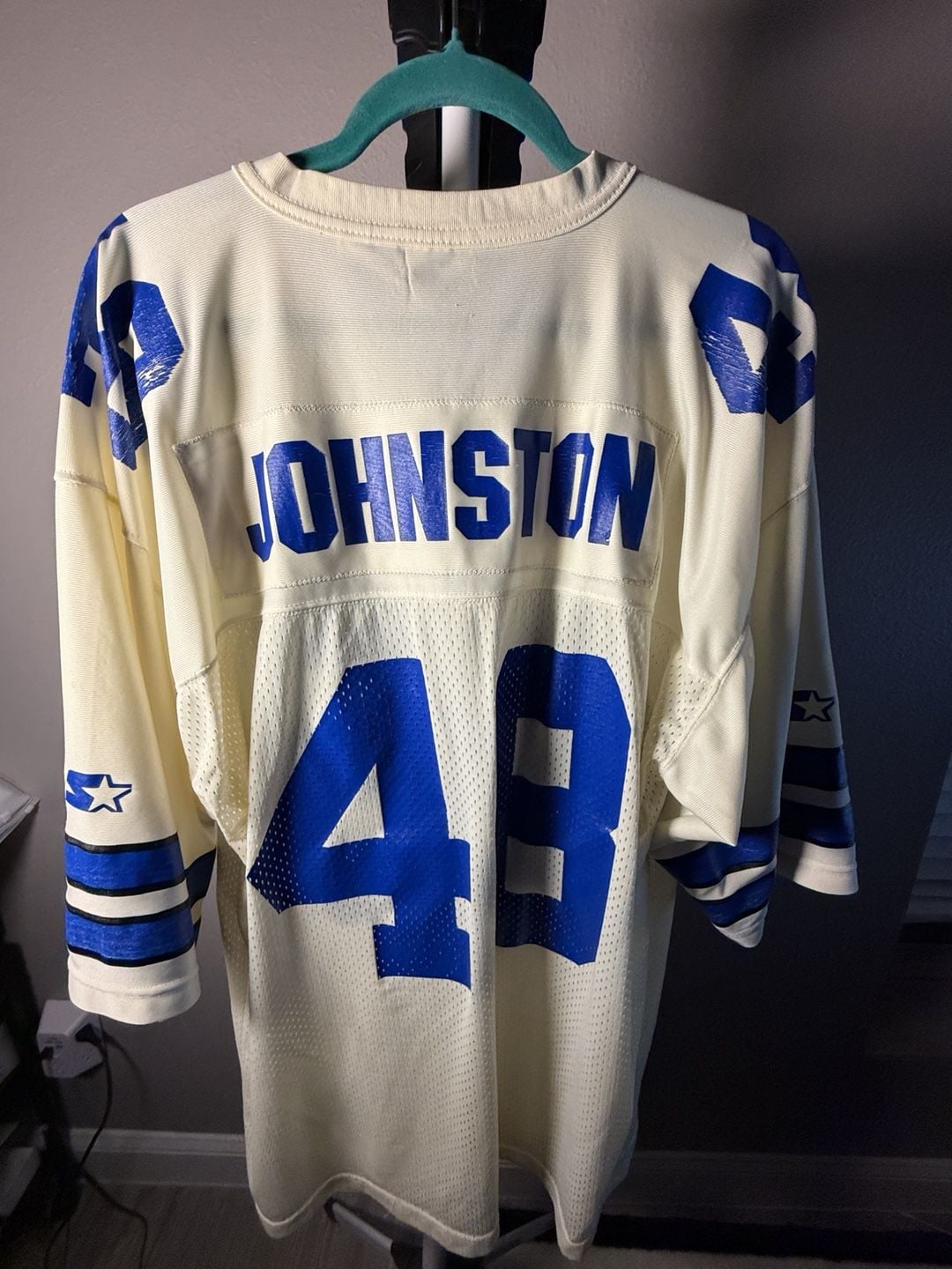 Starter Dallas Cowboys Johnston 48 Jersey Size 52 XL Vintage 11