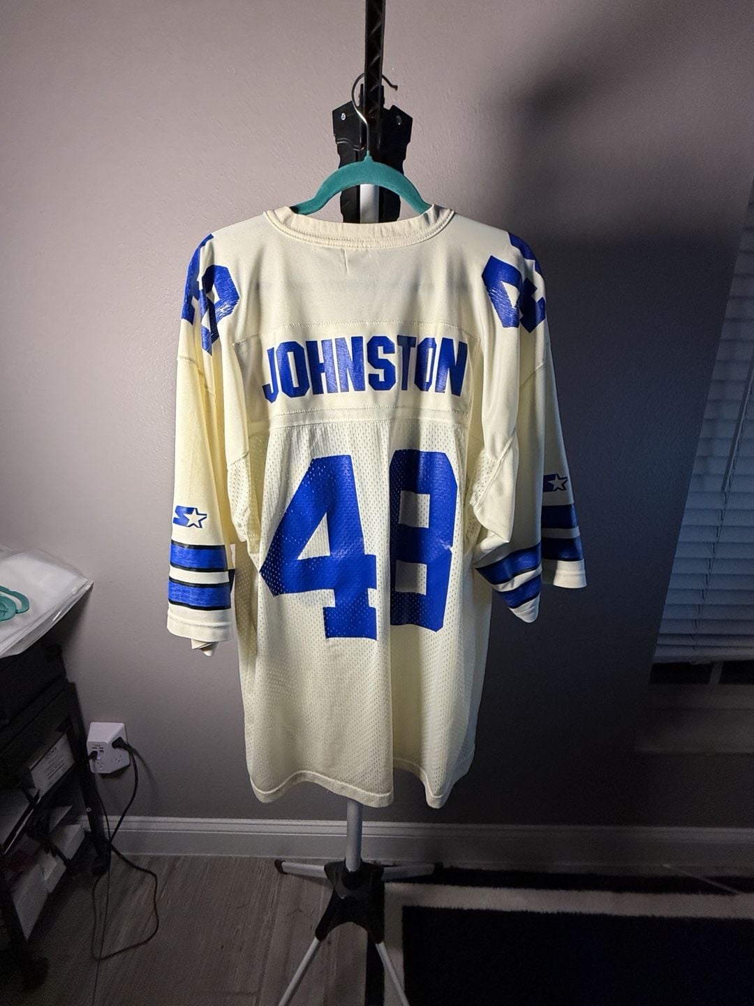 Starter Dallas Cowboys Johnston 48 Jersey Size 52 XL Vintage 12