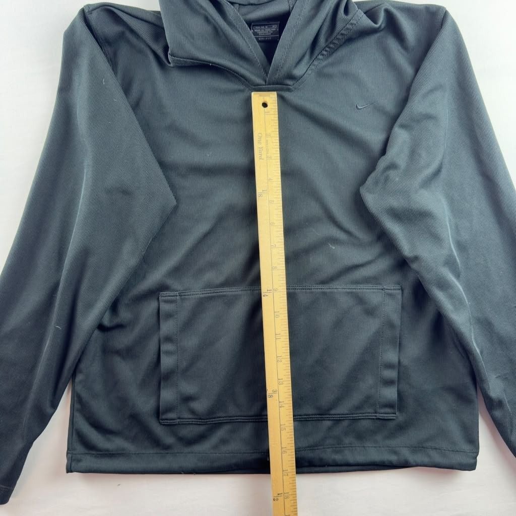 Nike Dri-FIT Hoodie Size M (8-10) Black Athletic Pullover 7