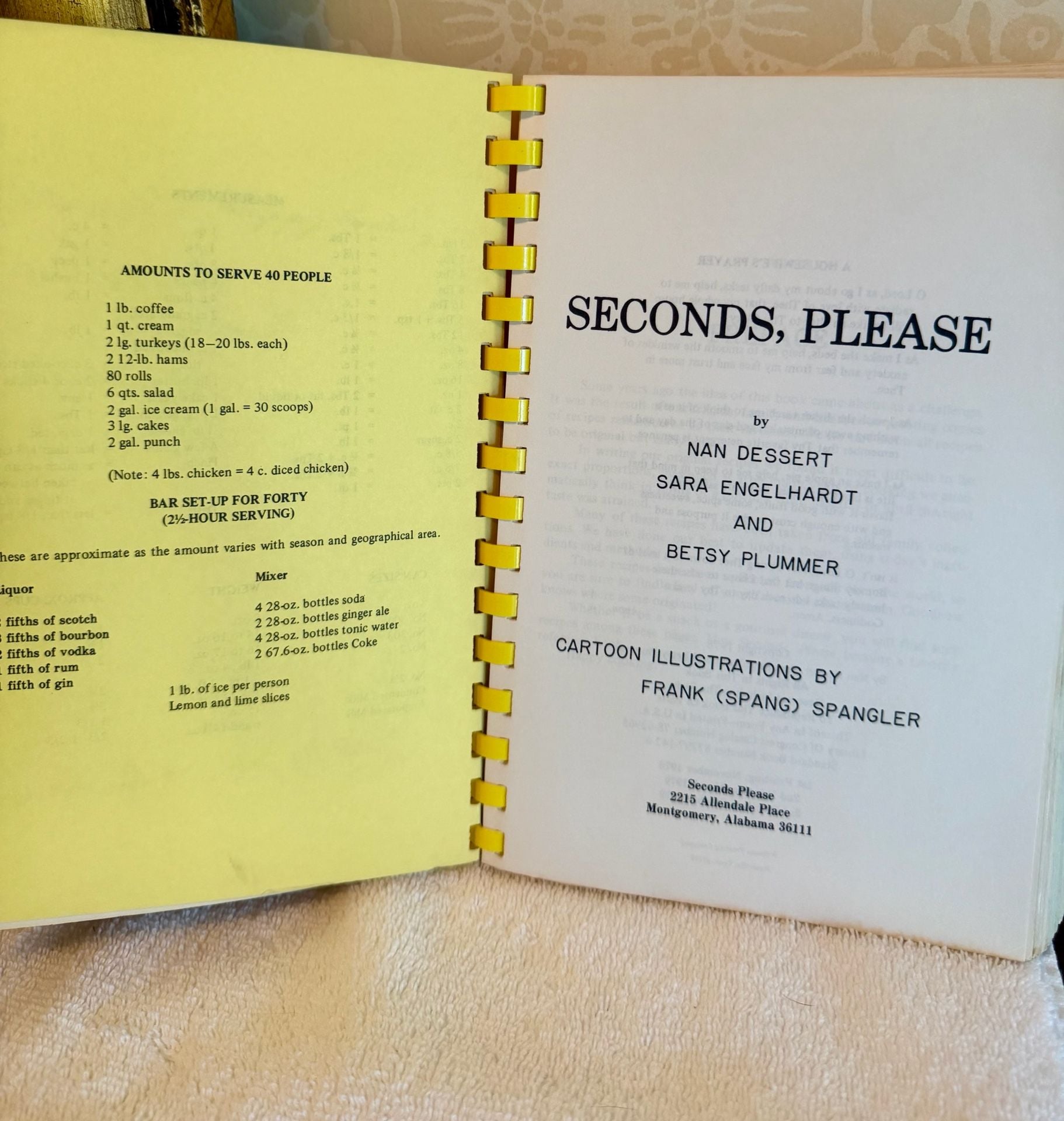 SIGNED Seconds Please Cookbook Nan Dessert Sara Engelhardt Betsy Plummer 1979 5