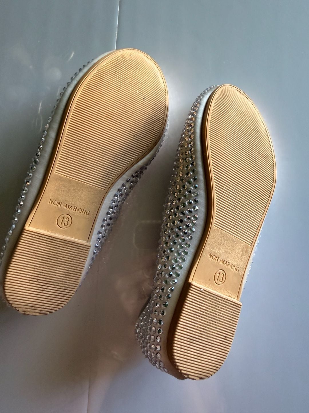 Art Class Rhinestone Mary Jane Flats Size 13 5