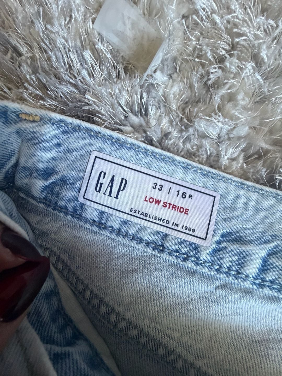 Gap Jeans Size size 33 Distressed Wide Leg Light Wash 3