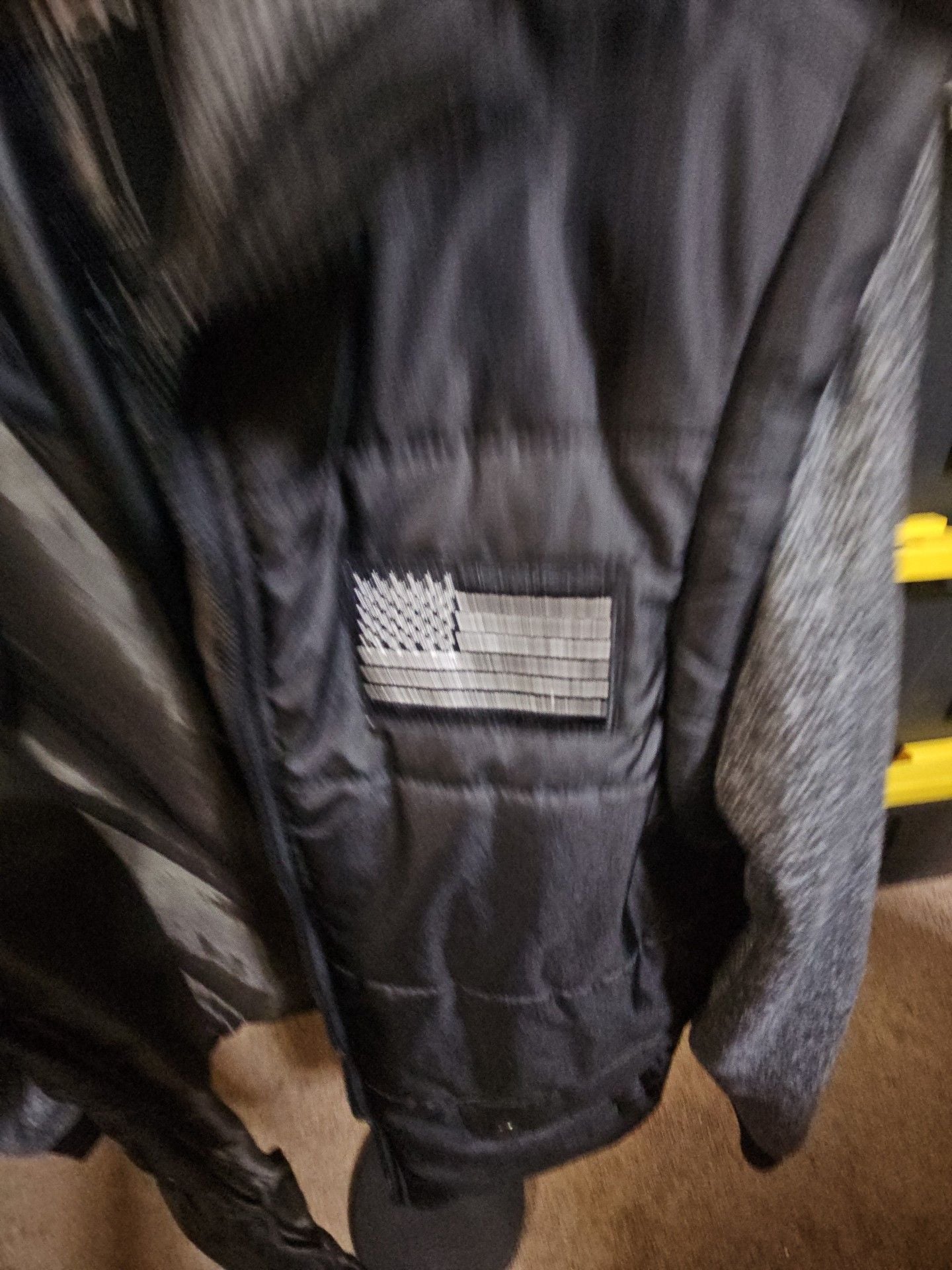 Distortion Jacket Size S Puffer Gray Black Full Zip 3