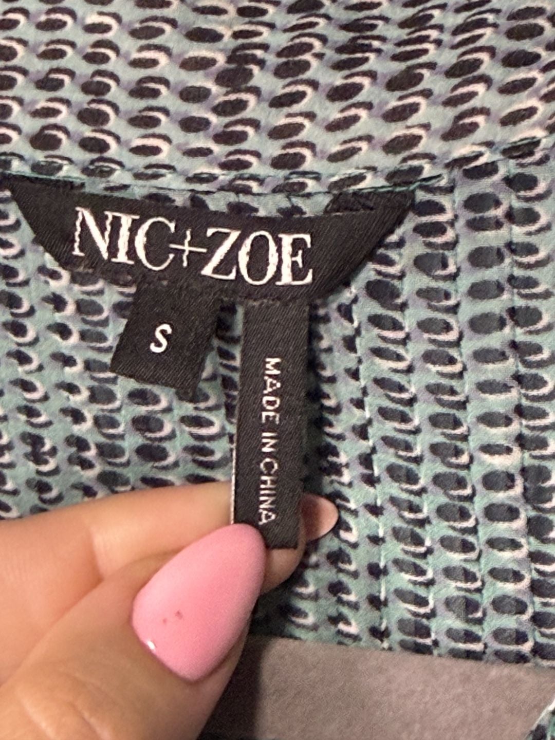 NIC+ZOE Ombre Button Down Shirt Size L 5