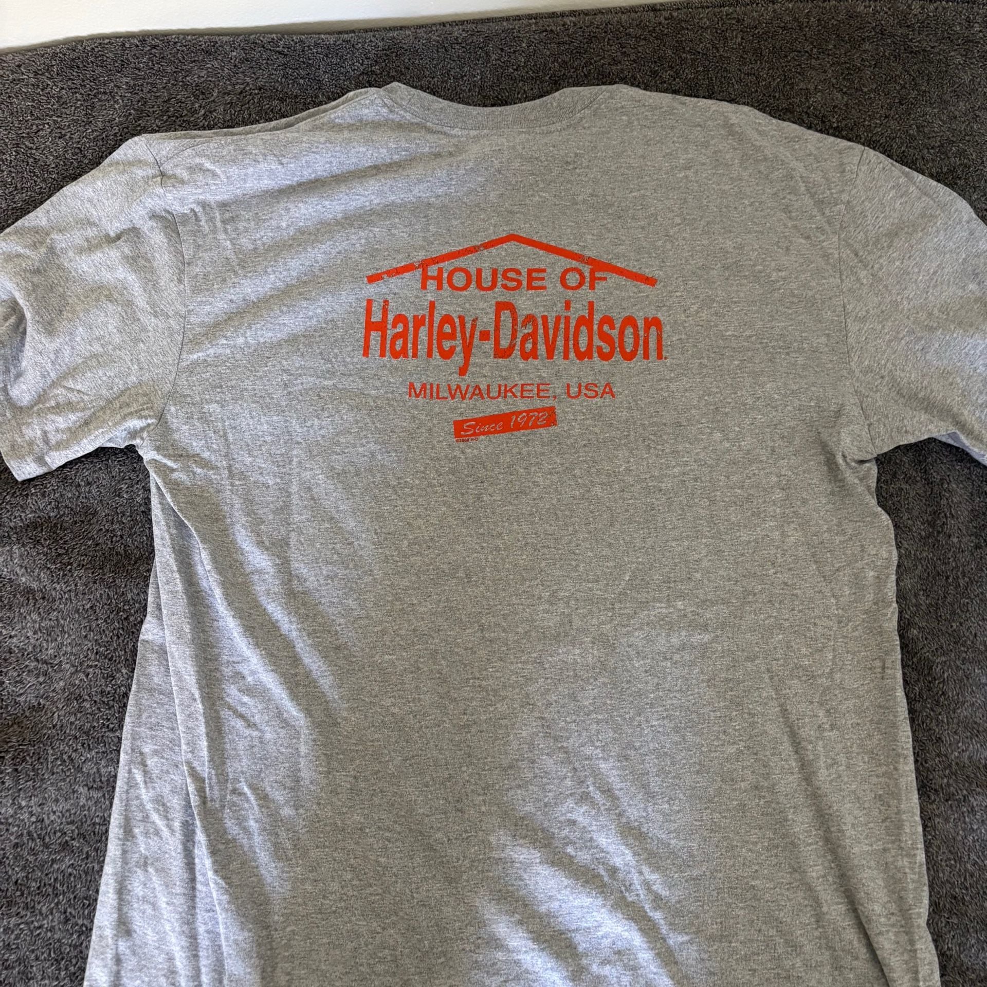 Harley-Davidson 105th Anniversary T-Shirt Size XL Gray House of Harley 5