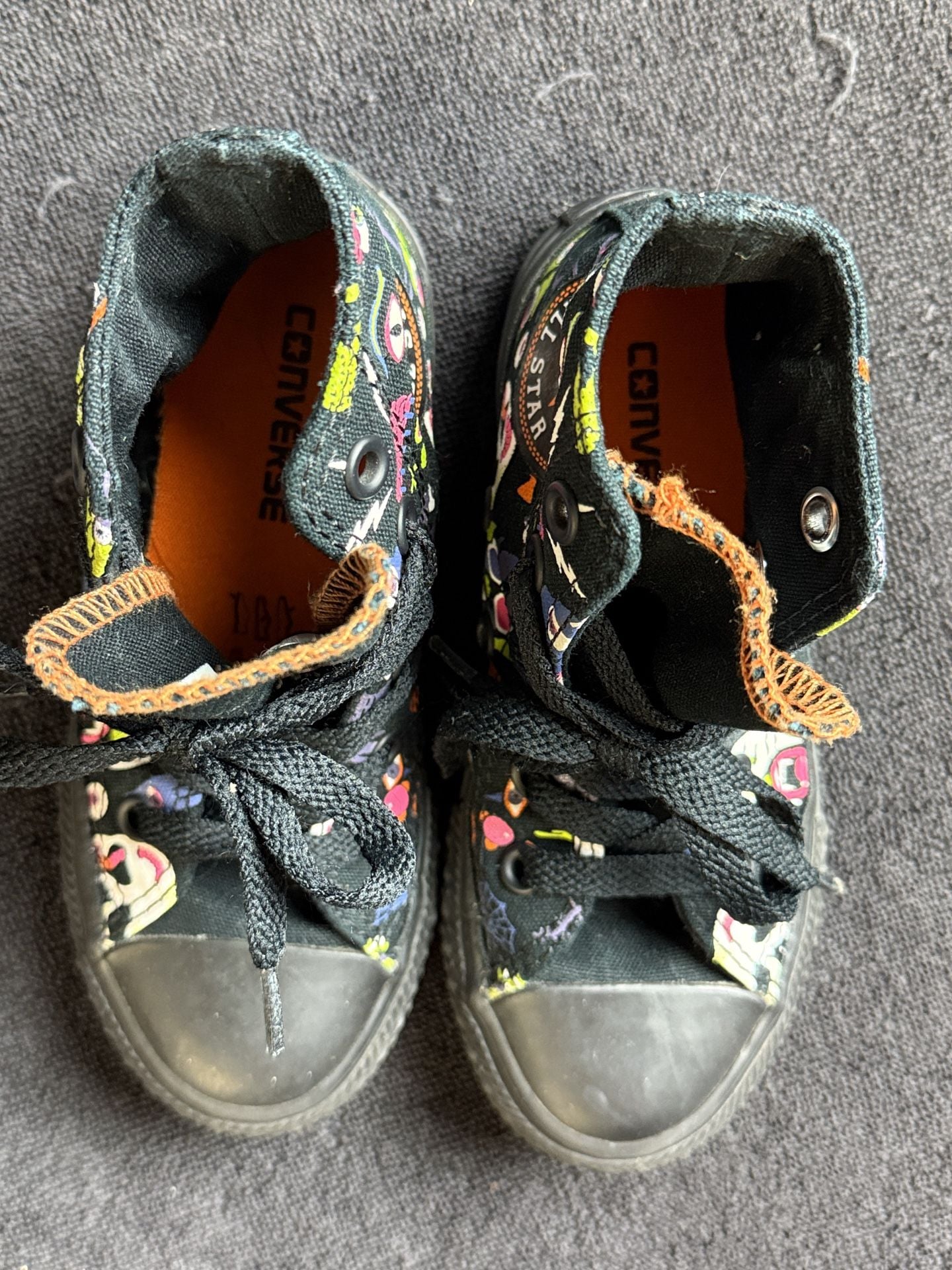 Converse Chuck Taylor All Star Size 10.5 Halloween Monsters Black 3