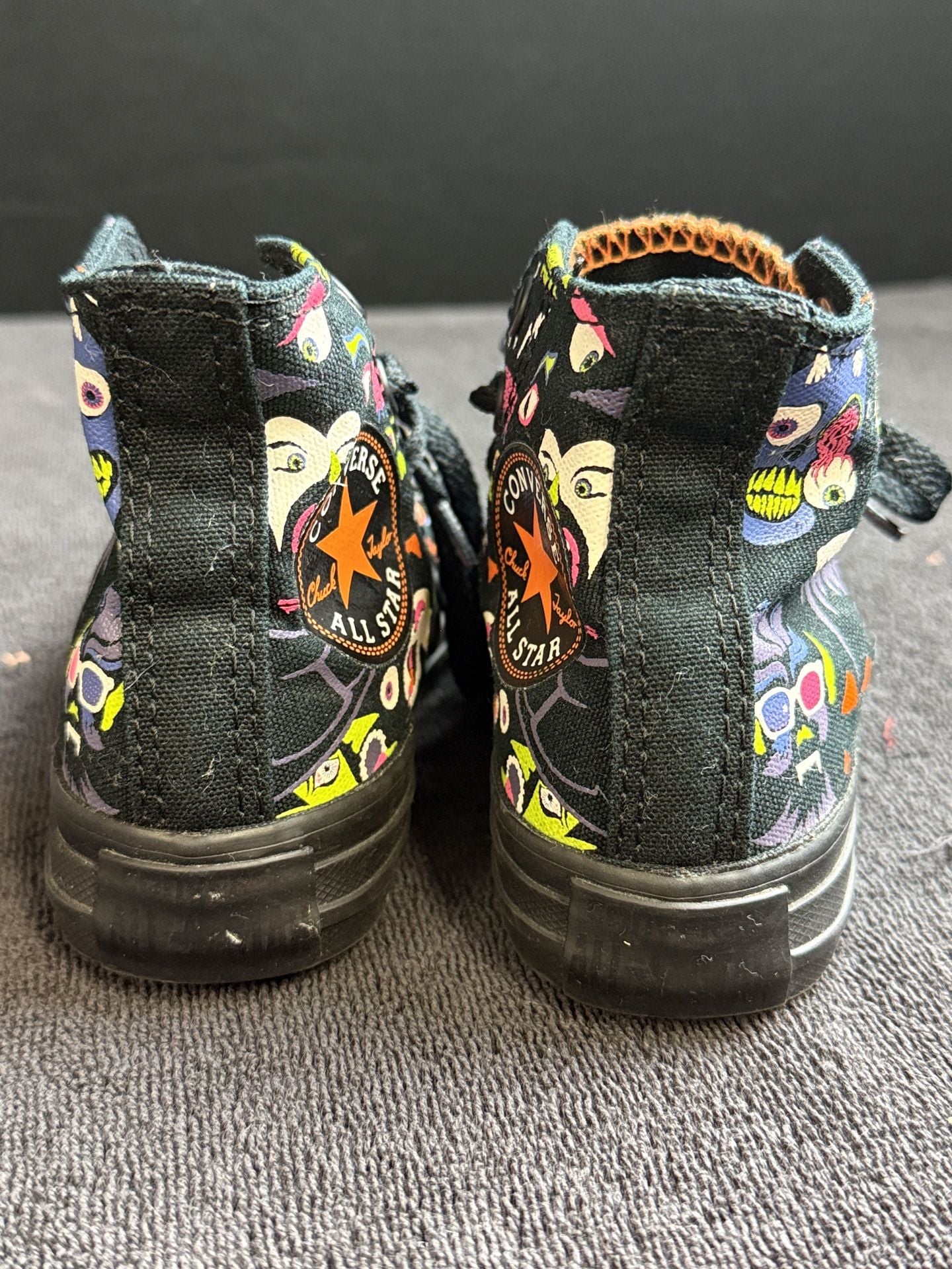 Converse Chuck Taylor All Star Size 10.5 Halloween Monsters Black 4
