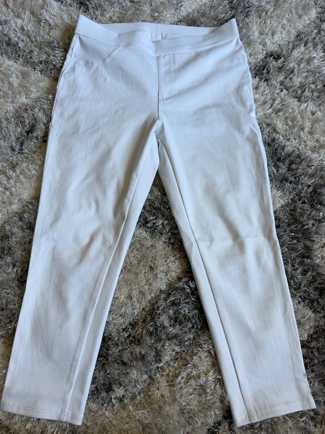Time and true White Pull-On Denim Leggings 2