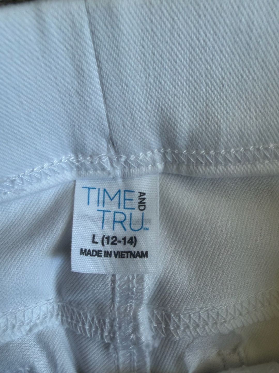 Time and true White Pull-On Denim Leggings 3