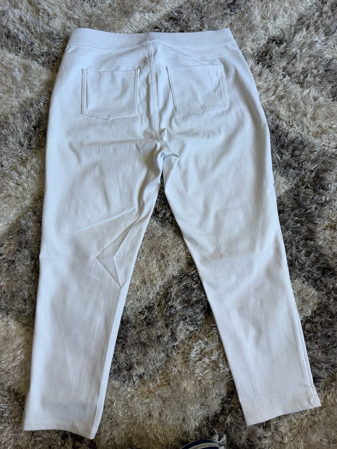 Time and true White Pull-On Denim Leggings 4