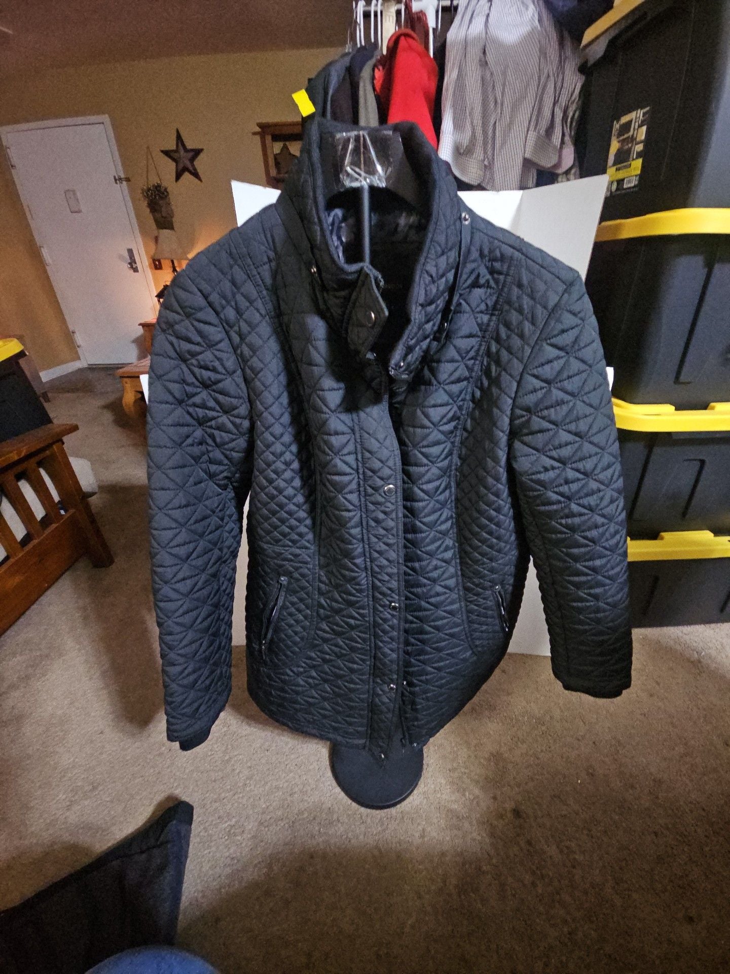 WEATHERPROOF Quilted Jacket L/G Black 2