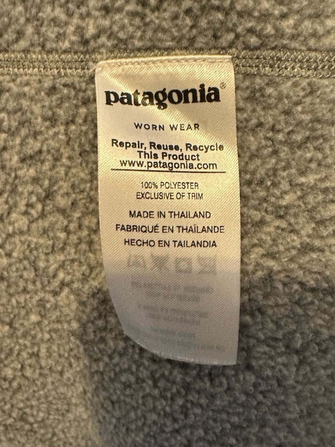 Patagonia Better Sweater 1/4 Zip Size XL Grey Fleece Pullover Jacket 5