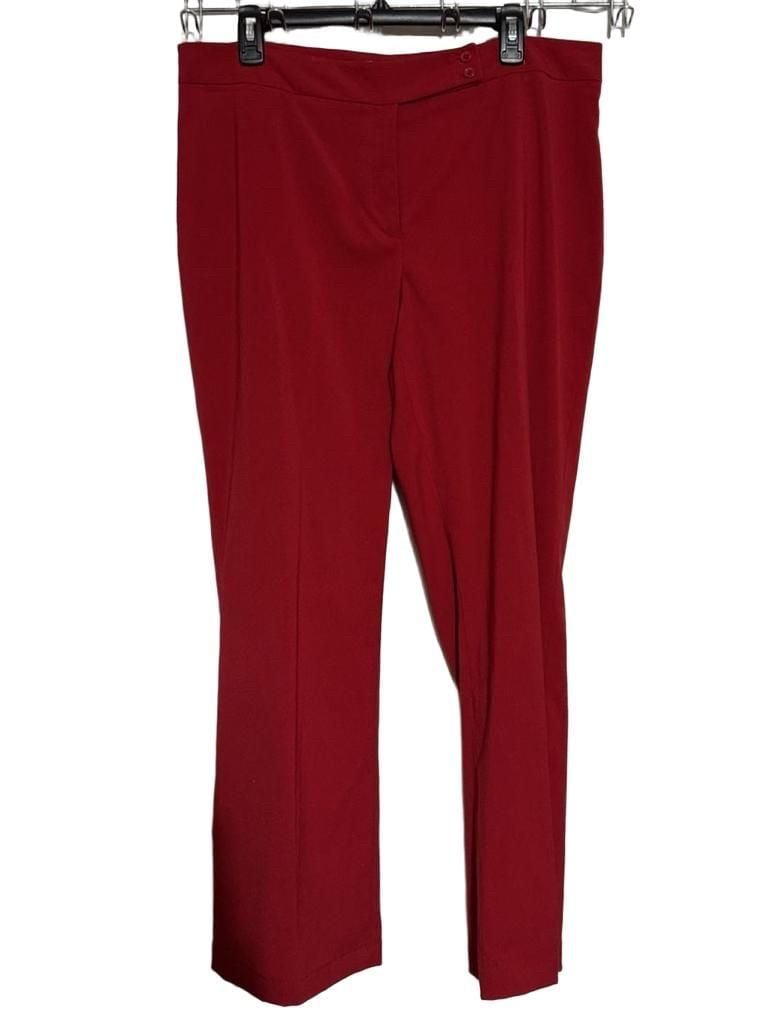 2 pc outfit TravelSmith Button Up Shirt Size L and red pants 4