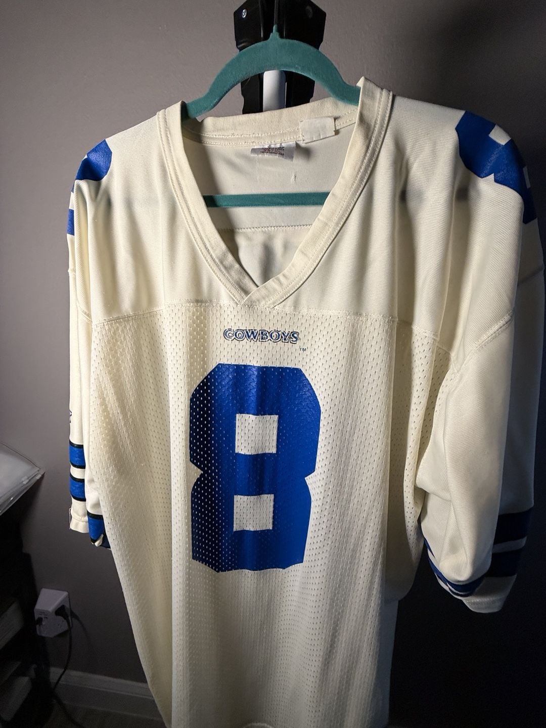 Starter Dallas Cowboys Troy Aikman #8 Jersey Size 52/XL White 1995 7
