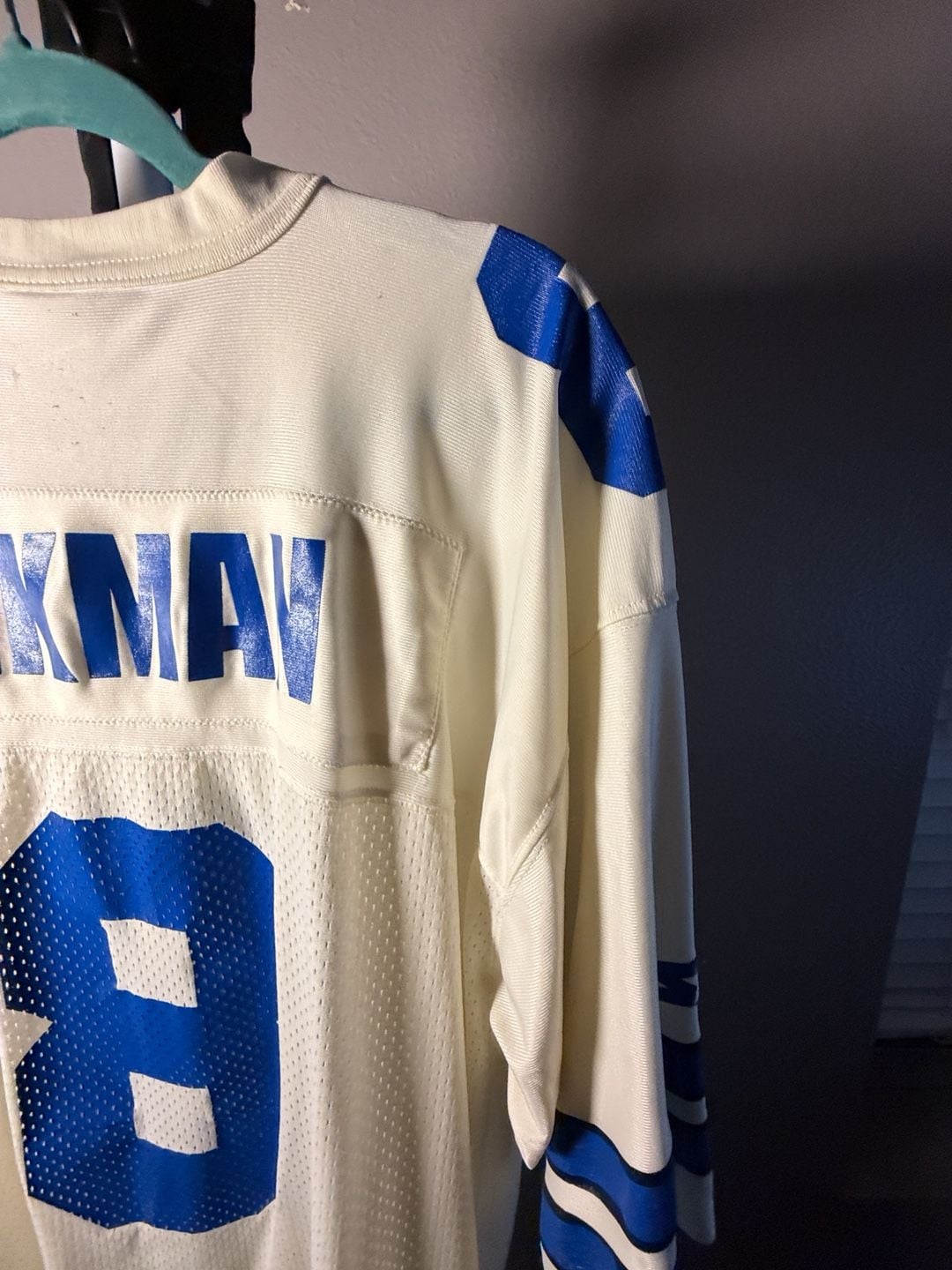 Starter Dallas Cowboys Troy Aikman #8 Jersey Size 52/XL White 1995 9