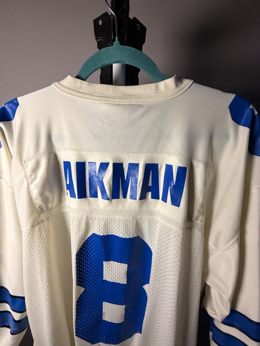Starter Dallas Cowboys Troy Aikman #8 Jersey Size 52/XL White 1995 10