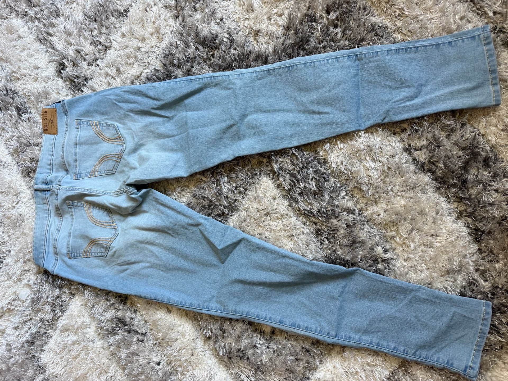 Hollister Super Skinny Jeans 29x29 Light Wash Denim 4