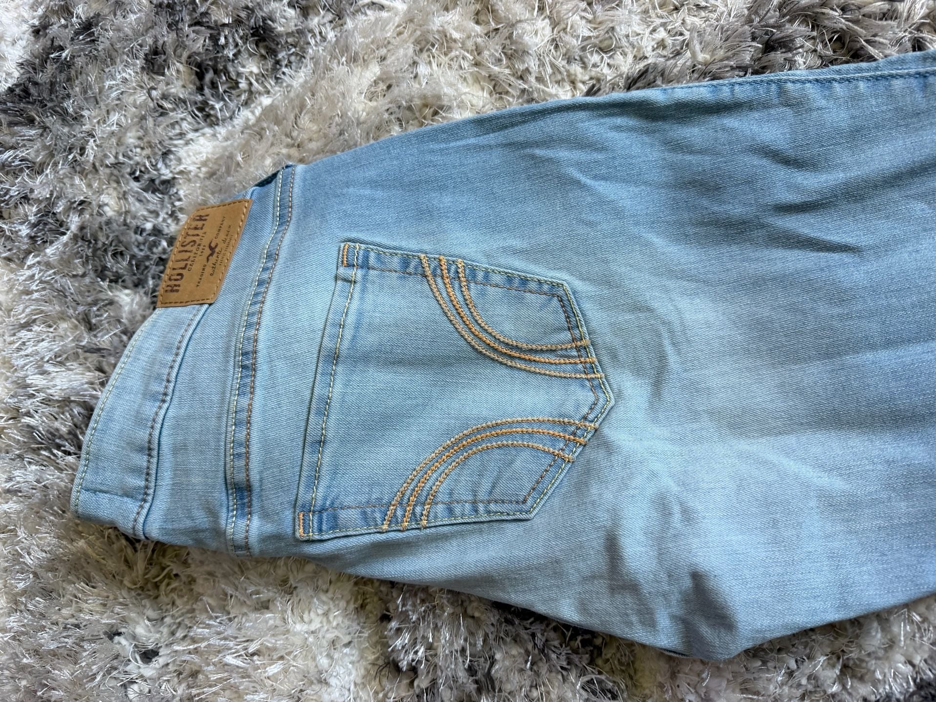 Hollister Super Skinny Jeans 29x29 Light Wash Denim 5