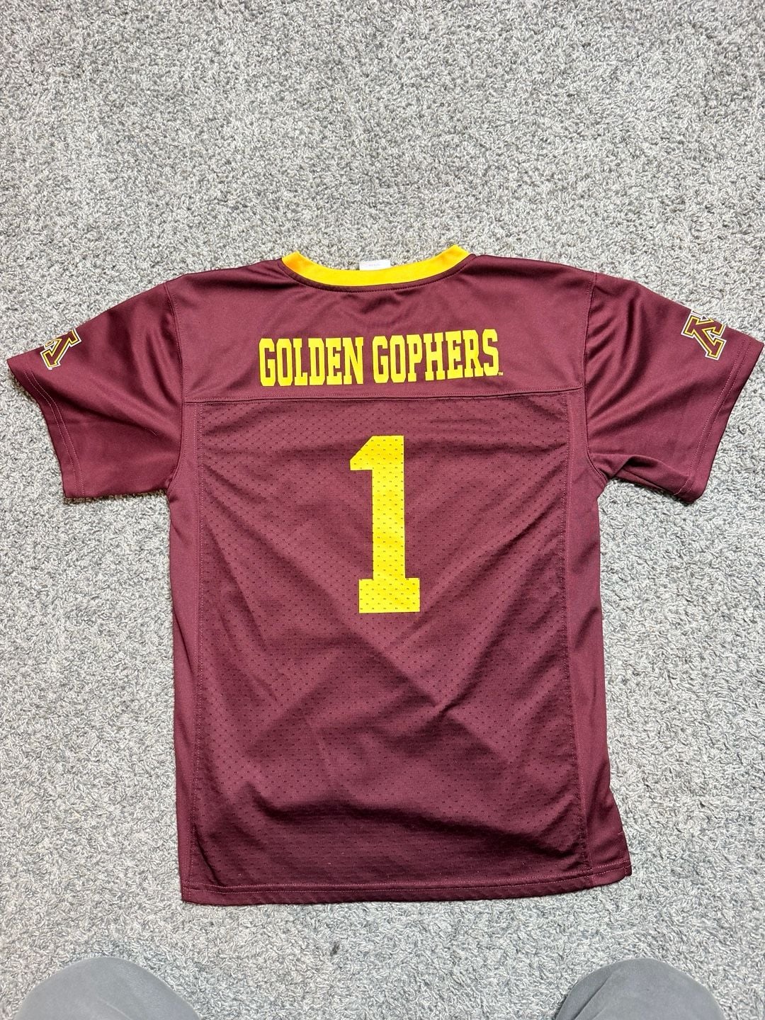 Top Promotion Minnesota Golden Gophers Jersey Maroon Gold #1 Boys L 4