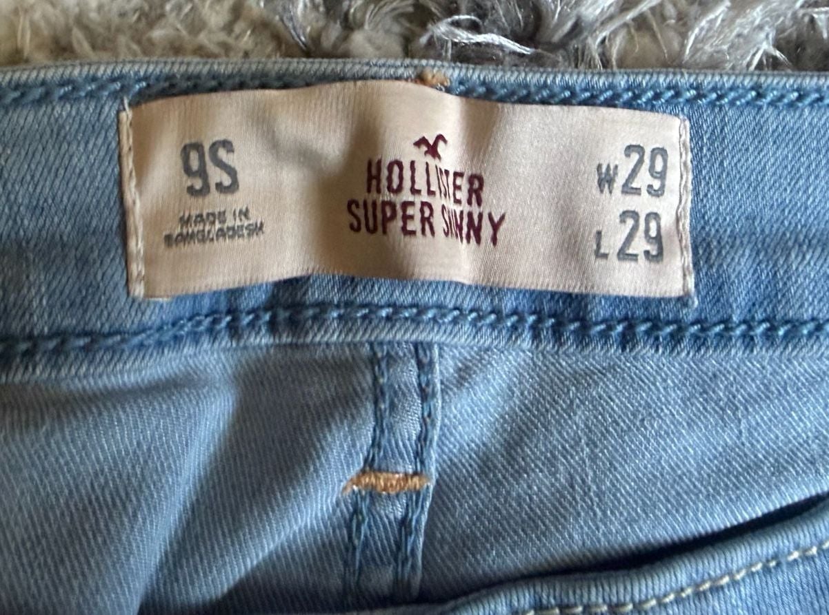 Hollister Super Skinny Jeans 29x29 Light Wash Denim 3