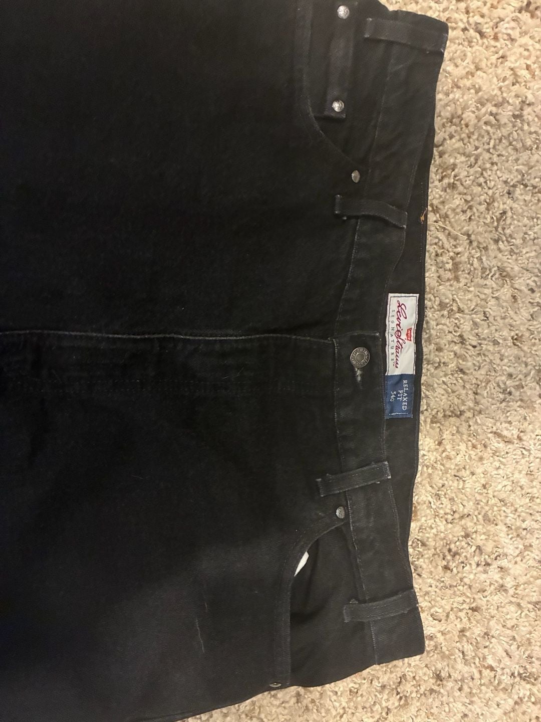 Levi's 550 Relaxed Fit Jeans Black 38x30 4