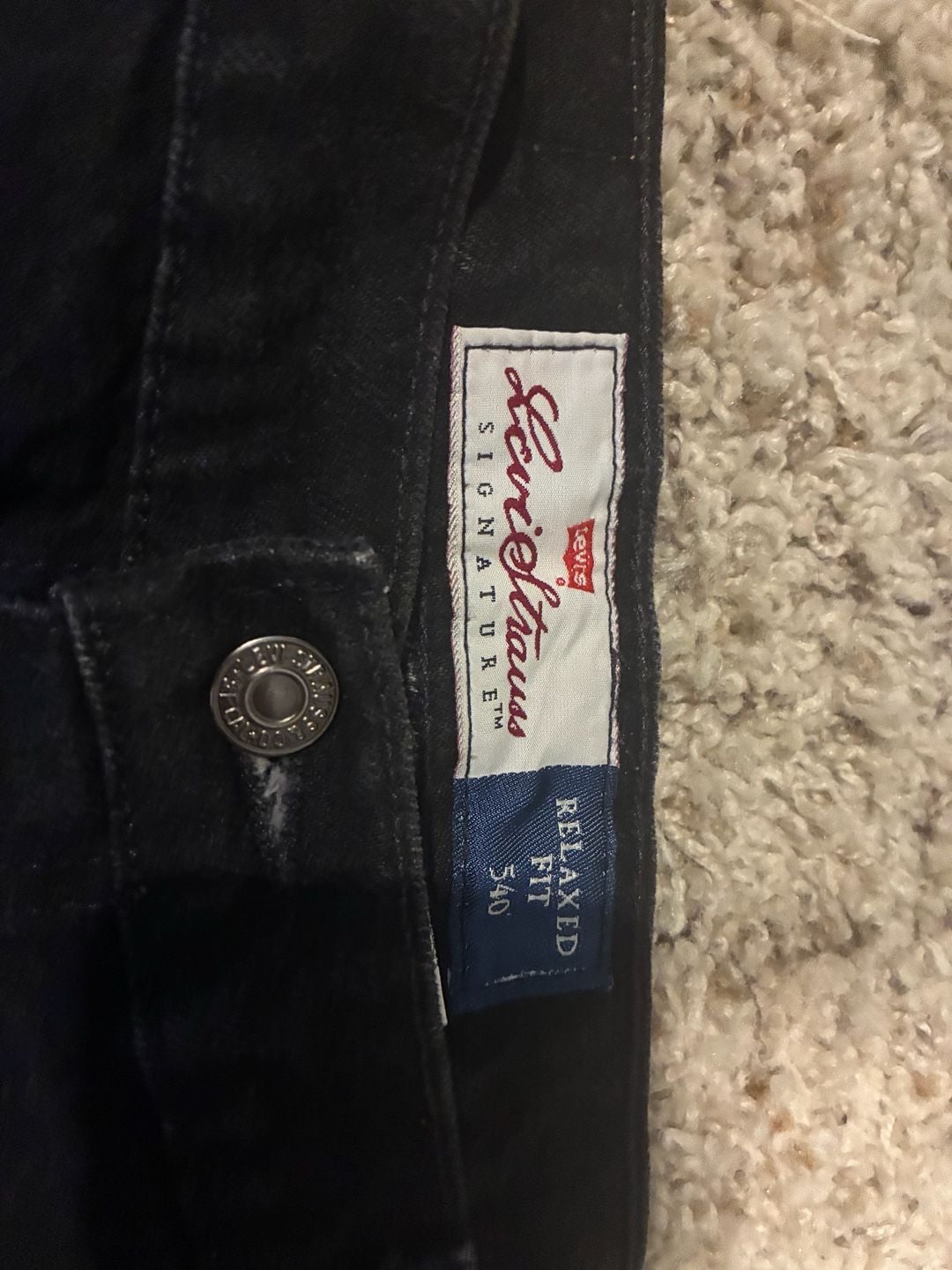 Levi's 550 Relaxed Fit Jeans Black 38x30 5