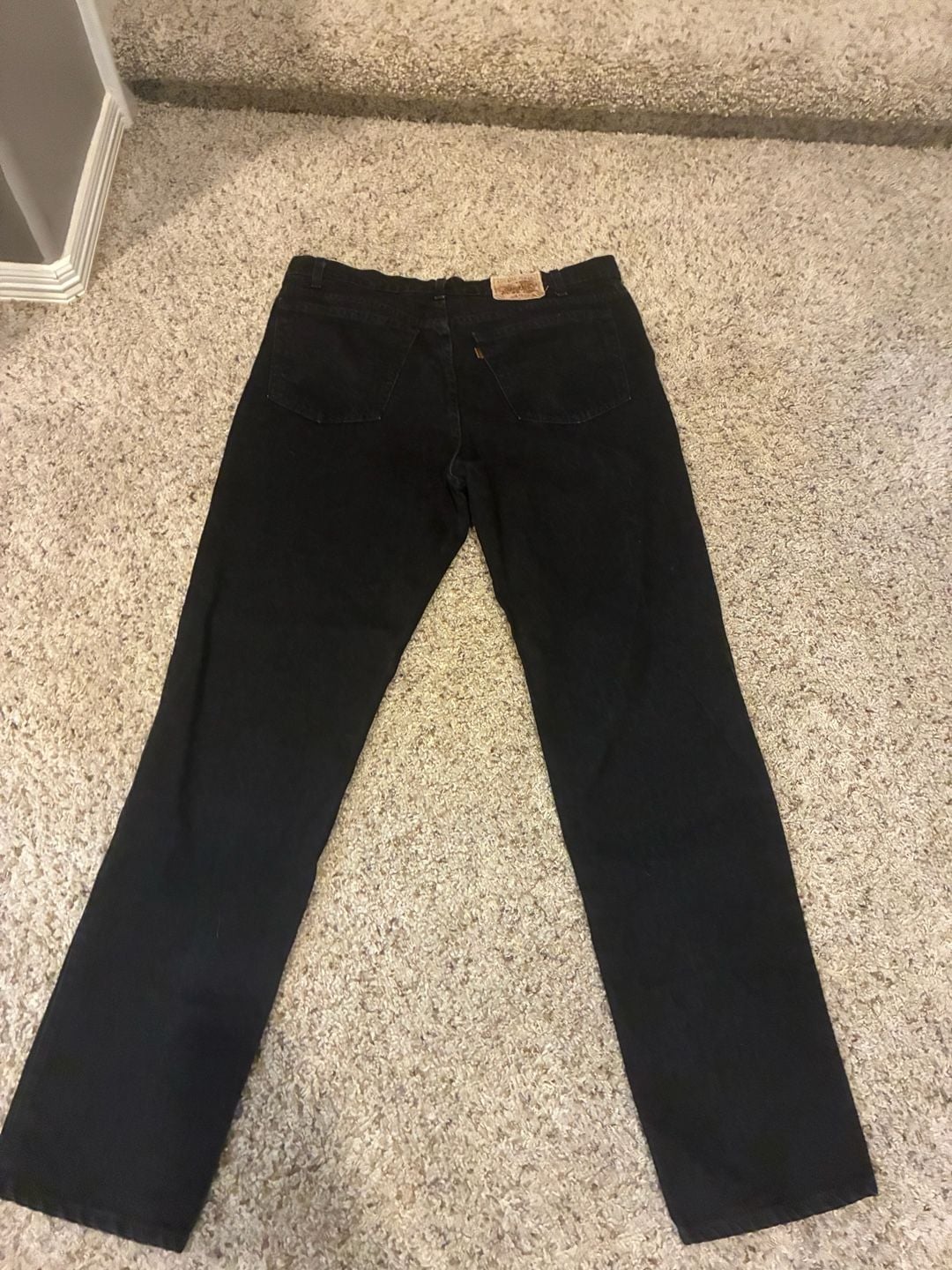 Levi's 550 Relaxed Fit Jeans Black 38x30 3