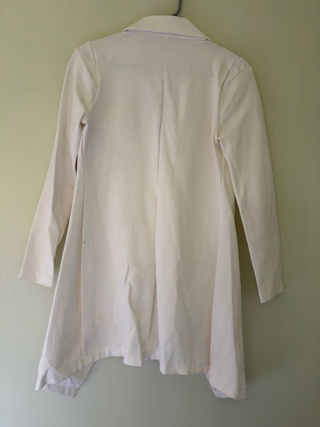 Fashion Nova Double Breasted Blazer White 8