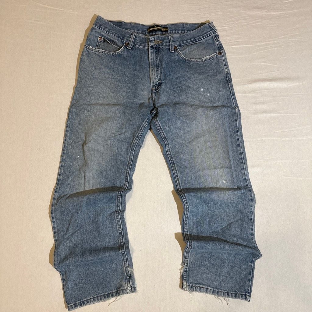 Lee 2000s Regular Fit Straight Leg Jeans Size 34x30 2