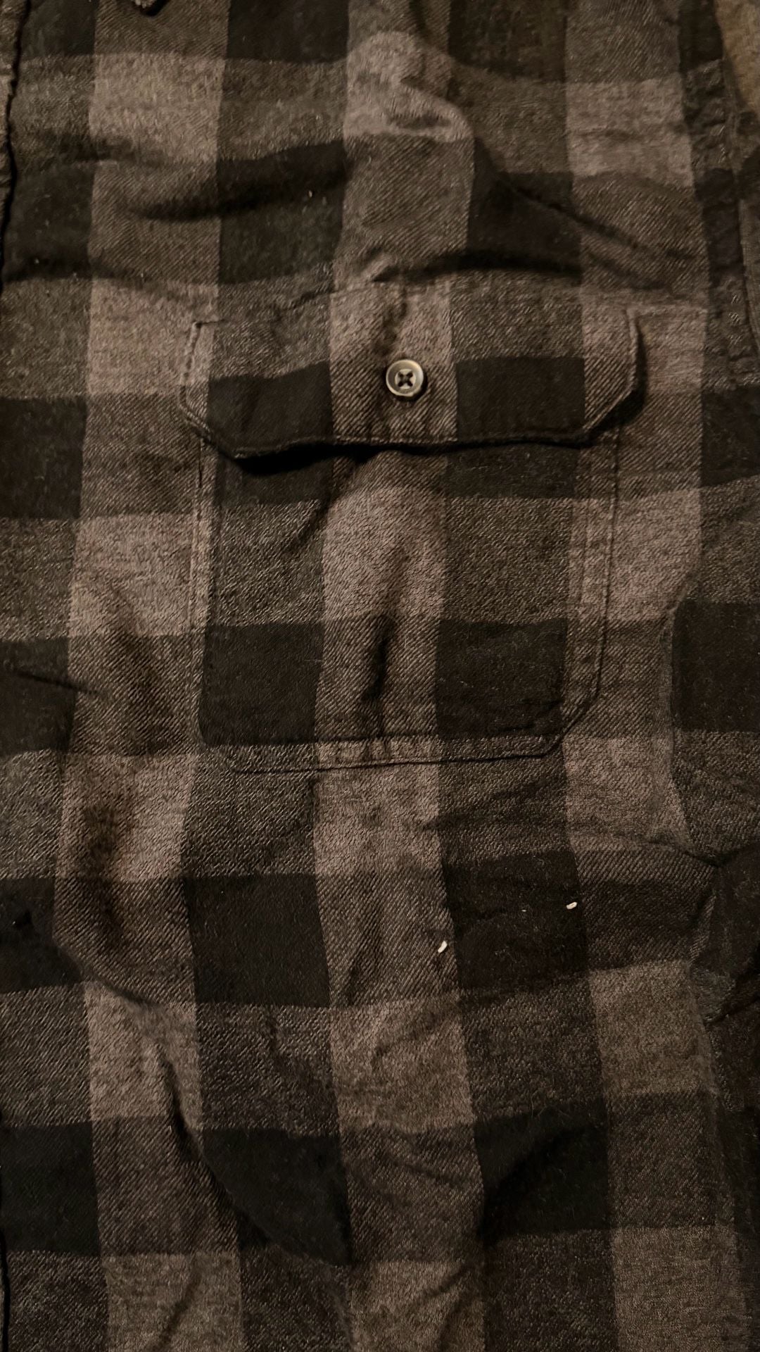 Goodfellow & Co Buffalo Plaid Flannel Shirt Size XXL Black Gray 2