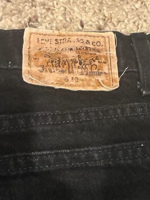 Levi's 550 Relaxed Fit Jeans Black 38x30 7
