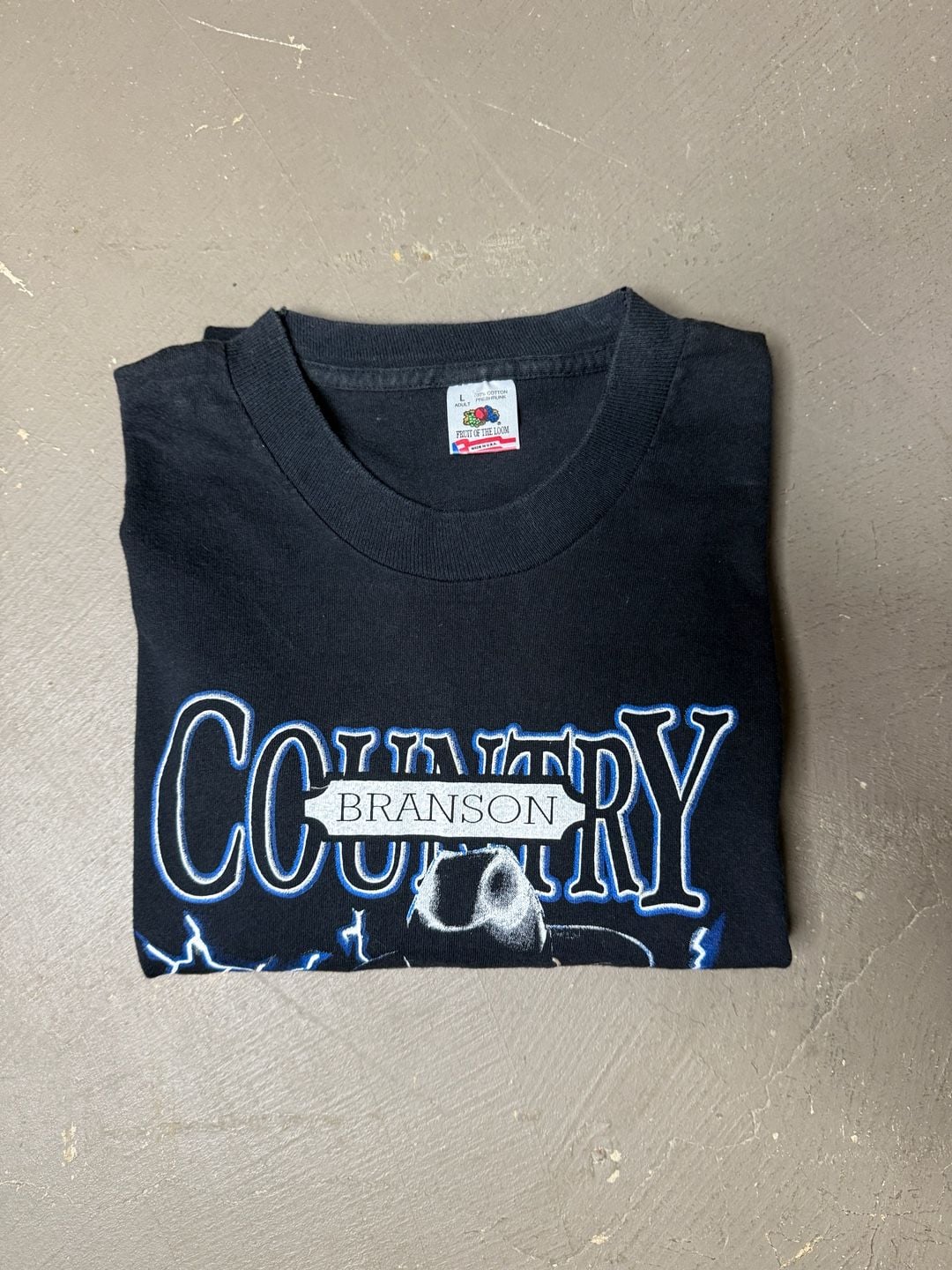 Fruit of the Loom Branson Country Fiddle T-Shirt Size L 7