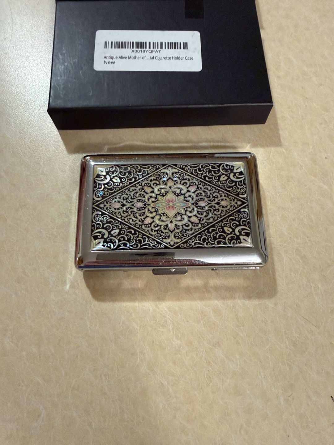 Antique Alive Mother of Pearl Cigarette Holder Case 3
