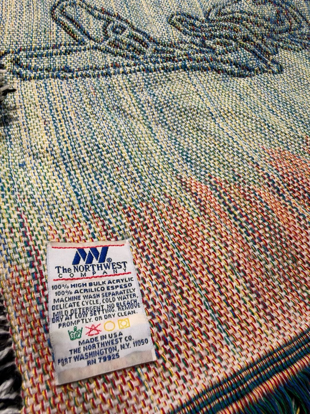 Vintage Dale Earnhardt The Intimidator NASCAR Woven Tapestry Throw Blanket 2