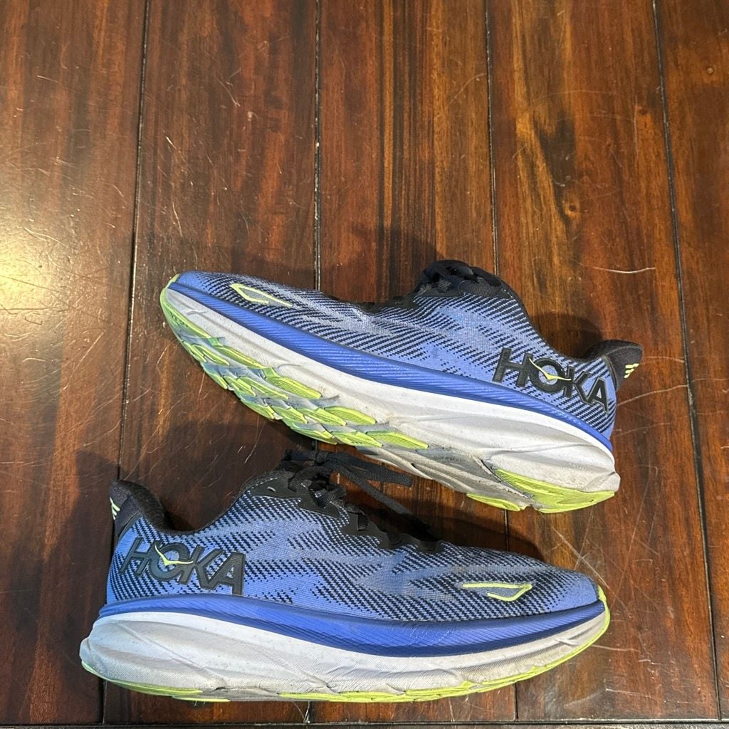 Hoka One One Clifton 9 Blue Running Shoes Size 11 Womens 2